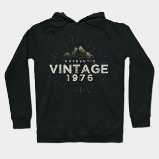 Authentic Vintage 1976 Birthday Design Hoodie